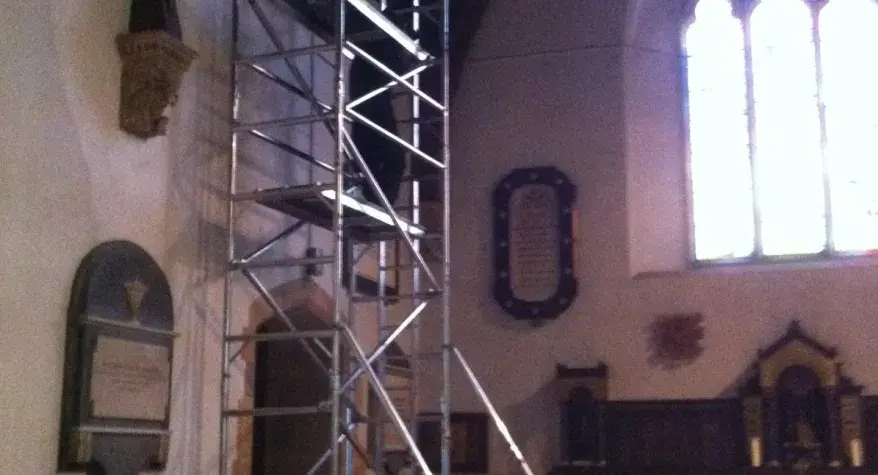 Lighting Installation in Historic Church by NJM Electrical, Bromsgrove